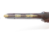 Early-1800s Brit Antique W. KETLAND .65 Caliber FLINTLOCK Pistol Large Bore With Handsome Striped Maple Stock - 10 of 18