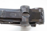 RARE, FINE 1938 Dated MAUSER BANNER POLICE LUGER Pistol WWII 9mm P.08 C&RPre-World War II Third Reich Sidearm - 10 of 23