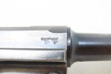 RARE, FINE 1938 Dated MAUSER BANNER POLICE LUGER Pistol WWII 9mm P.08 C&RPre-World War II Third Reich Sidearm - 19 of 23