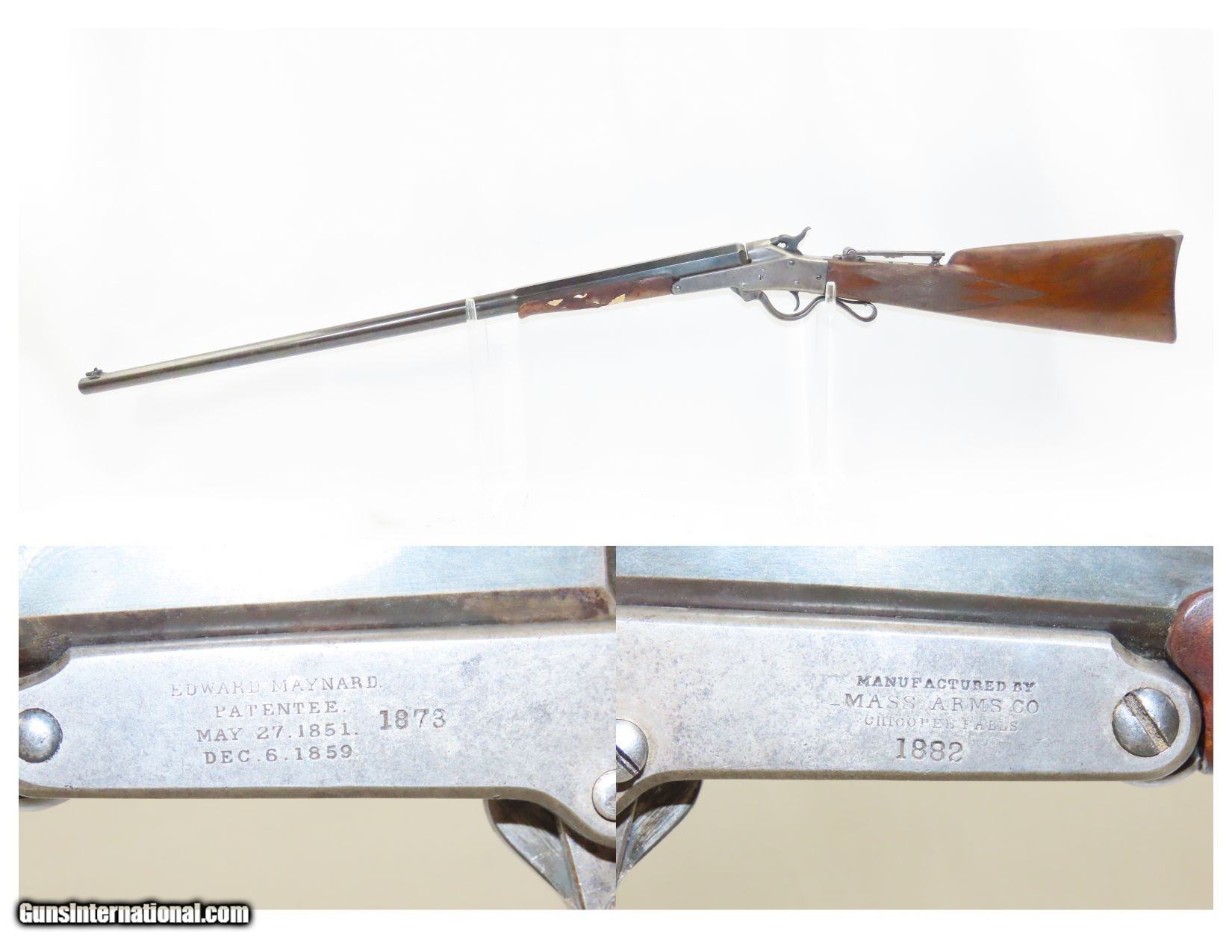 c1880s mfr. .32-35 STEVENS Antique MASS. ARMS Co. Model 1882 MAYNARD ...