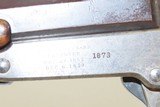 .25-20 Single Shot Antique MASS ARM Model 1882 MAYNARD Hunting/TARGET Rifle
With Fancy Walnut Stock & Swiss Butt Plate! - 6 of 19