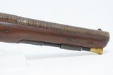 War of 1812 Era Antique ENGRAVED British BARBER & BOALER FLINTLOCK Pistol
Early 19th Century Big Bore “MANSTOPPER” - 5 of 18