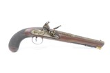 War of 1812 Era Antique ENGRAVED British BARBER & BOALER FLINTLOCK Pistol
Early 19th Century Big Bore “MANSTOPPER” - 2 of 18
