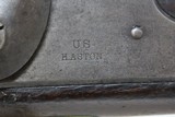 c1848 Antique HENRY ASTON US Contract Model 1842 DRAGOON Percussion Pistol
Made at the End of the Mexican-American War - 5 of 18