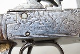 SEGLAS Antique British BOX LOCK Double Barrel FLINTLOCK Metal POCKET Pistol Early 18th Century POCKET or BELT Pistol - 14 of 18
