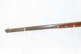 Antique INDIANA LONG RIFLE by WILLIAM LEONARD Half-Stock .32 Caliber Octagon Fort Wayne Indiana Small Game & Target Rifle! - 17 of 19