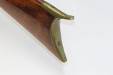 Antique INDIANA LONG RIFLE by WILLIAM LEONARD Half-Stock .32 Caliber Octagon Fort Wayne Indiana Small Game & Target Rifle! - 19 of 19