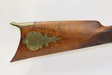 Antique INDIANA LONG RIFLE by WILLIAM LEONARD Half-Stock .32 Caliber Octagon Fort Wayne Indiana Small Game & Target Rifle! - 3 of 19
