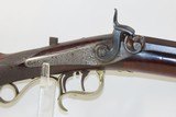 c1860 RICHARD DIEMAR of TAUNTON, MASS Half-Stock Rifle .44 Caliber Antique
Engraved, German Silver, Octagon/Round Transitional Barrel - 4 of 19