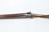 c1860 Antique BELGIAN 12 Gauge Double Barrel SIDE x SIDE Percussion SHOTGUN European Fowling Piece with “REAL TWIST” Marked Barrel Rib! - 11 of 18