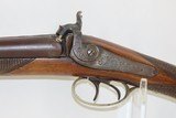 c1860 Antique BELGIAN 12 Gauge Double Barrel SIDE x SIDE Percussion SHOTGUN European Fowling Piece with “REAL TWIST” Marked Barrel Rib! - 4 of 18