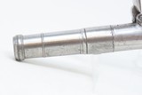 1780s ENGLISH FLINTLOCK Pistol by JOHN PARKES SILVER MASK POMMEL 44 Antique With Intricate Silversmith Work - 5 of 17