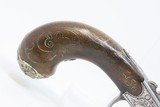 1780s ENGLISH FLINTLOCK Pistol by JOHN PARKES SILVER MASK POMMEL 44 Antique With Intricate Silversmith Work - 15 of 17