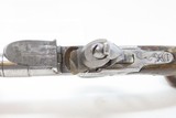 1780s ENGLISH FLINTLOCK Pistol by JOHN PARKES SILVER MASK POMMEL 44 Antique With Intricate Silversmith Work - 8 of 17