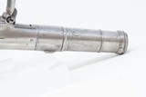 1780s ENGLISH FLINTLOCK Pistol by JOHN PARKES SILVER MASK POMMEL 44 Antique With Intricate Silversmith Work - 17 of 17