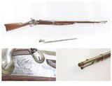 c1863 mfr. CIVIL WAR Antique WHITNEYVILLE U.S. M1861 CONTRACT Rifle-MUSKET“GOOD and SERVICEABLE ARMS” with SLING & BAYONET - 1 of 20