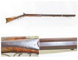 INDIANA LONG RIFLE by WILLIAM LEONARD .30 Caliber FORT WAYNE Antique Octagon Small Game HUNTING & TARGET Rifle - 1 of 18