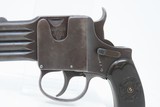 Rare GERMAN Schüler REFORM BREVETE Four Barrel .25 ACP Harmonica Pistol C&R Very Nice Oddity 4-Shot Conceal Carry Pistol Circa 1910 - 4 of 17