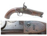 1840s British COAST GUARD Pistol by BARNETT .58 Percussion Minories Antique “BARNETT/MINORIES/LONDON” - 1 of 18