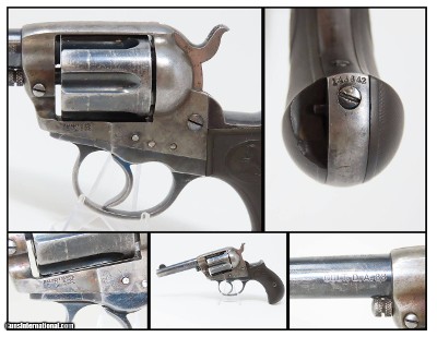 c1903 SAN FRANCISCO Shipped COLT 1877 “LIGHTNING” REVOLVER .38 Letter C&R
FACTORY LETTERED “SHERIFF’S MODEL”