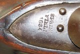 Antique U.S. SPRINGFIELD ARSENAL Model 1816 .69 Caliber FLINTLOCK MusketUnconverted Flintlock Made in 1834 - 8 of 20