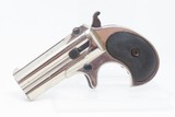 Iconic REMINGTON O/U Double DERINGER .41 Caliber Rimfire Type II C&R PISTOL Over/Under .41 Caliber Hideout Pistol - 2 of 12