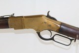 c1873 mfr. Antique Winchester YELLOWBOY Model 1866 MUSKET .44 Henry Rimfire Lever Action MUSKET Made in 1873 With Bayonet! - 1 of 14