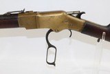 c1873 mfr. Antique Winchester YELLOWBOY Model 1866 MUSKET .44 Henry Rimfire Lever Action MUSKET Made in 1873 With Bayonet! - 6 of 14