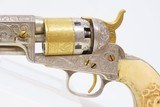 Engraved SILVER/GOLD/NICKEL/IVORY Antique COLT Model 1849 POCKET Revolver
Originally Made in 1852; With Carved Eagle/Snake Grip - 16 of 25