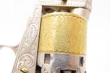Engraved SILVER/GOLD/NICKEL/IVORY Antique COLT Model 1849 POCKET Revolver
Originally Made in 1852; With Carved Eagle/Snake Grip - 12 of 25