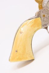 Engraved SILVER/GOLD/NICKEL/IVORY Antique COLT Model 1849 POCKET Revolver
Originally Made in 1852; With Carved Eagle/Snake Grip - 18 of 25