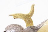 Engraved SILVER/GOLD/NICKEL/IVORY Antique COLT Model 1849 POCKET Revolver
Originally Made in 1852; With Carved Eagle/Snake Grip - 21 of 25