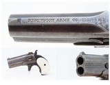 Classic REMINGTON Double DERINGER .41 Caliber Rimfire Type II C&R PISTOLOver/Under .41 Caliber Hideout Pistol - 1 of 13