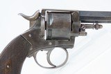 Liege Proofed BELGIAN 9mm Cal. DOUBLE ACTION Self-Defense POCKET RevolverEarly 20th Century Belgian Revolver with a Lanyard Ring Safety! - 19 of 20