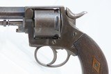 Liege Proofed BELGIAN 9mm Cal. DOUBLE ACTION Self-Defense POCKET RevolverEarly 20th Century Belgian Revolver with a Lanyard Ring Safety! - 4 of 20
