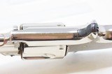Antique SMITH & WESSON Number 1-1/2 2nd Issue .32 Caliber Rimfire REVOLVERNickel Plated WILD WEST S&W Spur Trigger - 11 of 16