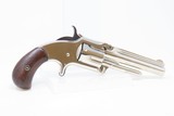 Antique SMITH & WESSON Number 1-1/2 2nd Issue .32 Caliber Rimfire REVOLVERNickel Plated WILD WEST S&W Spur Trigger - 13 of 16