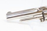 Antique SMITH & WESSON Number 1-1/2 2nd Issue .32 Caliber Rimfire REVOLVERNickel Plated WILD WEST S&W Spur Trigger - 5 of 16