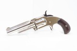 Antique SMITH & WESSON Number 1-1/2 2nd Issue .32 Caliber Rimfire REVOLVERNickel Plated WILD WEST S&W Spur Trigger - 2 of 16