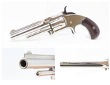 Antique SMITH & WESSON Number 1-1/2 2nd Issue .32 Caliber Rimfire REVOLVERNickel Plated WILD WEST S&W Spur Trigger - 1 of 16