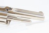 Antique SMITH & WESSON Number 1-1/2 2nd Issue .32 Caliber Rimfire REVOLVERNickel Plated WILD WEST S&W Spur Trigger - 16 of 16