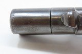 ENGRAVED Antique BRITISH SUPERPOSED .41 Cal Swivel Barrel PERCUSSION Pistol Mid-1800s ENGLISH DERINGER Pocket Pistol - 13 of 17
