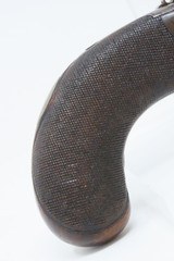 ENGRAVED Antique BRITISH SUPERPOSED .41 Cal Swivel Barrel PERCUSSION Pistol Mid-1800s ENGLISH DERINGER Pocket Pistol - 16 of 17