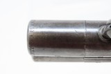 ENGRAVED Antique BRITISH SUPERPOSED .41 Cal Swivel Barrel PERCUSSION Pistol Mid-1800s ENGLISH DERINGER Pocket Pistol - 10 of 17