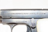Belgian PIEPER “NEW MODEL” .25 ACP Caliber Semi-Automatic POCKET Pistol C&R ROARING TWENTIES Self-Defense Pistol - 10 of 17