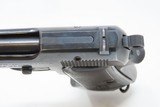 WORLD WAR II Era Italian BERETTA Model 1935 7.65mm C&R SEMI-AUTO Pistol.32 ACP Chambered Pistol with HOLSTER & 2 MAGAZINES - 12 of 23