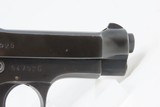 WORLD WAR II Era Italian BERETTA Model 1935 7.65mm C&R SEMI-AUTO Pistol.32 ACP Chambered Pistol with HOLSTER & 2 MAGAZINES - 22 of 23