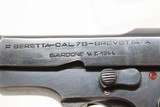 WORLD WAR II Era Italian BERETTA Model 1935 7.65mm C&R SEMI-AUTO Pistol.32 ACP Chambered Pistol with HOLSTER & 2 MAGAZINES - 9 of 23