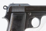 WORLD WAR II Era Italian BERETTA Model 1935 7.65mm C&R SEMI-AUTO Pistol.32 ACP Chambered Pistol with HOLSTER & 2 MAGAZINES - 21 of 23