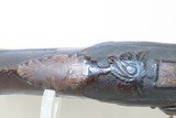 Ornate SPANISH Antique FLINTLOCK Pistol .65 Caliber Single Shot SidearmEngraved Hardware, Carved Stock, Ivory Tipped - 14 of 19